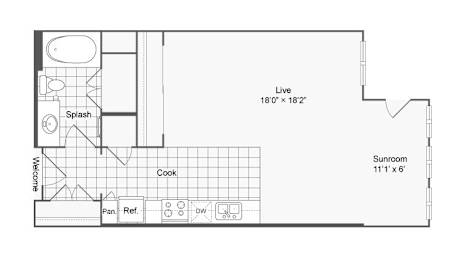Studio, 1, 2 & 3-Bedroom Apartments in Brookhaven | The Hendrix